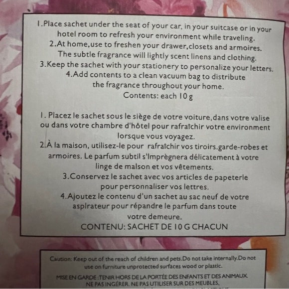 Bee & Flower Soap and Sachet Bundle Rose Sandalwood Floral 4 Bars Sealed Pkgs - Picture 11 of 12